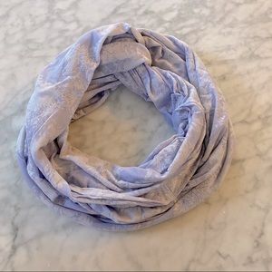Purple infinity scarf